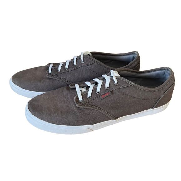 Vans Shoes Lace-Up Charcoal-y Gray Color Women’s Sz 10 - Picture 4 of 7